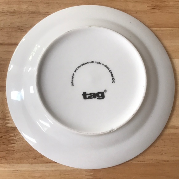 🏖️2/6.00🏖️ TAG 2000 edition collector plate, cookies w Santa - Picture 3 of 8